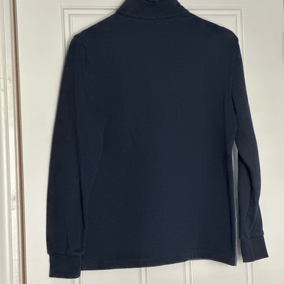 Calvin Klein Sweatshirt Men Medium Navy Black White 1/4 Zip Mock Collar Size Sm - Picture 3 of 3
